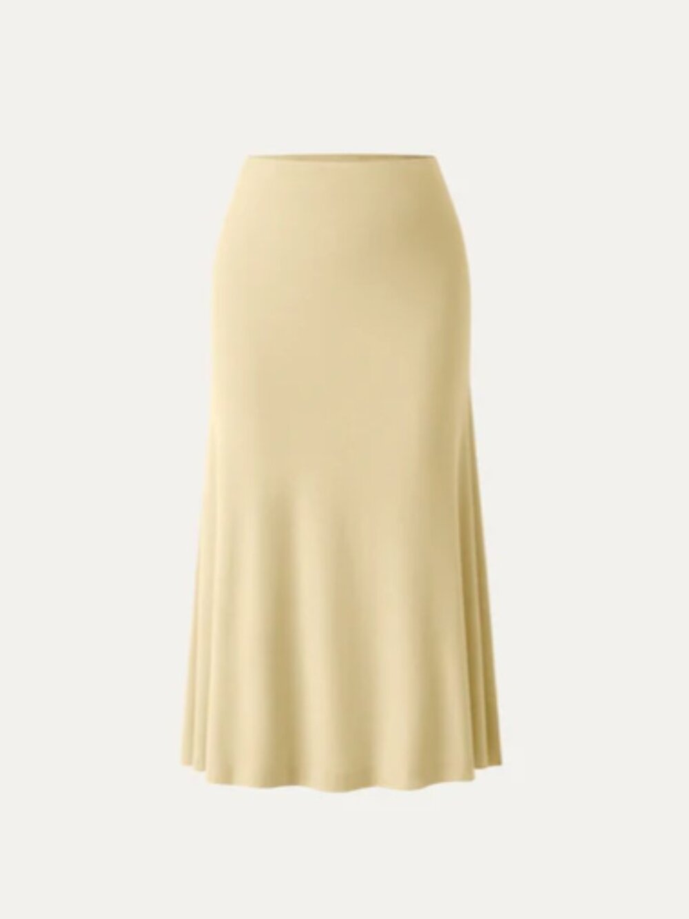 OGL Eco-Skinkiss Breezy Pull-on Mermaid Midi Skirt Small Butter Yellow Summer